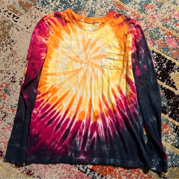 Ivory Ella long sleeve tie dye womens size S preloved - Picture 1 of 4